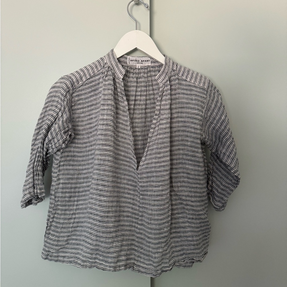 Apiece Apart Linen Striped Shirt